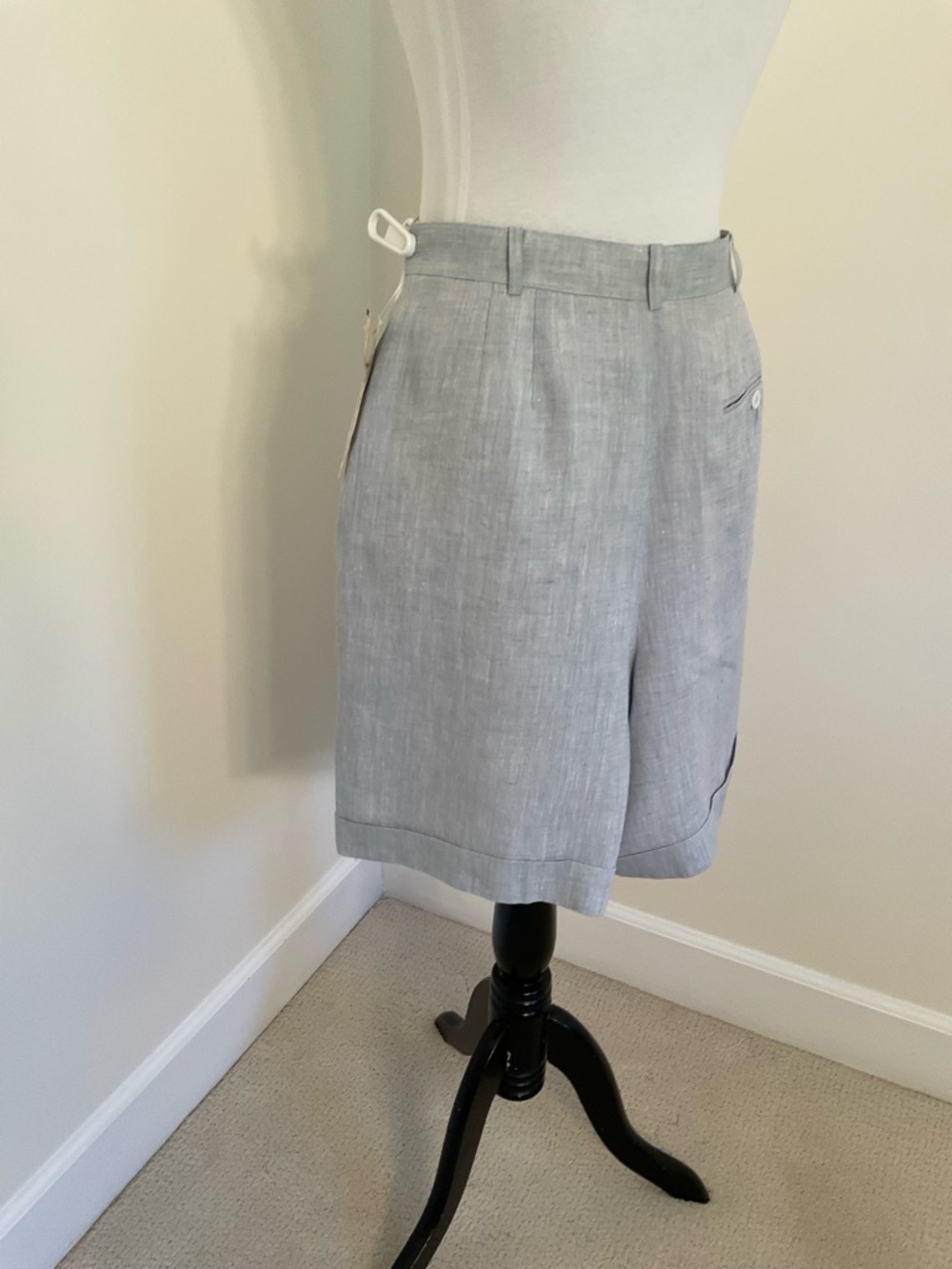 NWT Vintage Liz Claiborne Collection Linen Bermuda Shorts - Picture 5 of 9
